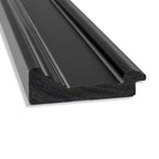 32" x 32" Non-Beveled Black Bathroom Wall Mirror
