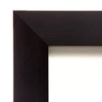 24" x 30" Non-Beveled Espresso Wood Wall Mirror -: Modern Rectangular Vanity, Includes Mount Hardware