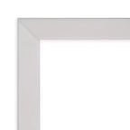 30" x 24" Non-Beveled Silver Wood Bathroom Wall Mirror -: Modern Rectangle, Wall Mount