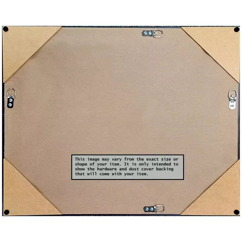 23" x 29" Non-Beveled Embossed Black Wood Wall Mirror