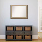33" x 27" Bathroom Wall Mirror Brushed Bronze -: Polystyrene Frame, Wall Mount