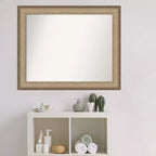33" x 27" Bathroom Wall Mirror Brushed Bronze -: Polystyrene Frame, Wall Mount