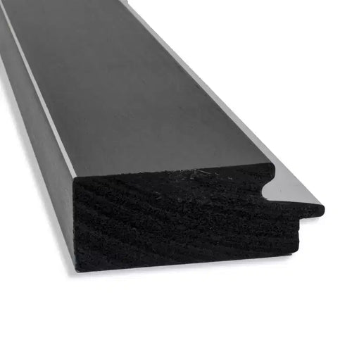 24" x 30" Non-Beveled Black Silver Wall Mirror -: Modern Rectangular Vanity Decor
