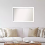 39" x 27" Non-Beveled Narrow Wall Mirror -: Modern Style, Polystyrene Frame, Includes Mount Hardware