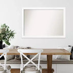 39" x 27" Non-Beveled Narrow Wall Mirror -: Modern Style, Polystyrene Frame, Includes Mount Hardware