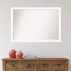 39" x 27" Non-Beveled Narrow Wall Mirror -: Modern Style, Polystyrene Frame, Includes Mount Hardware