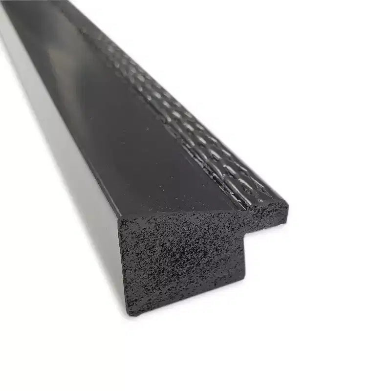 30" x 24" Non-Beveled Narrow Bathroom Wall Mirror Black -: Includes Mounting Hardware, Polystyrene Frame