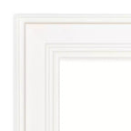 20" x 54" Non-Beveled White Full Length on The Door Mirror -: Polystyrene Frame, Includes Mounting Hardware