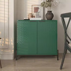 31.5 in. 2-Door Wooden Accent Decorative Storage Cabinet with 3 Adjustable Shelf