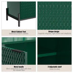 31.5 in. 2-Door Wooden Accent Decorative Storage Cabinet with 3 Adjustable Shelf