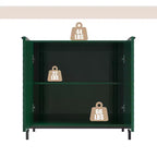 31.5 in. 2-Door Wooden Accent Decorative Storage Cabinet with 3 Adjustable Shelf