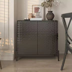 31.5 in. 2-Door Wooden Accent Decorative Storage Cabinet with 3 Adjustable Shelf