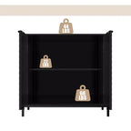 31.5 in. 2-Door Wooden Accent Decorative Storage Cabinet with 3 Adjustable Shelf