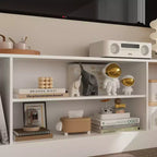 Large Entertainment Center All Encompassing TV Entertainment Center: Aesthetic & Practical Living Room Essential