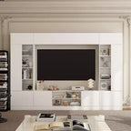 Large Entertainment Center All Encompassing TV Entertainment Center: Aesthetic & Practical Living Room Essential