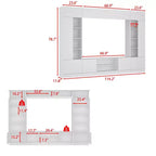 Large Entertainment Center All Encompassing TV Entertainment Center: Aesthetic & Practical Living Room Essential