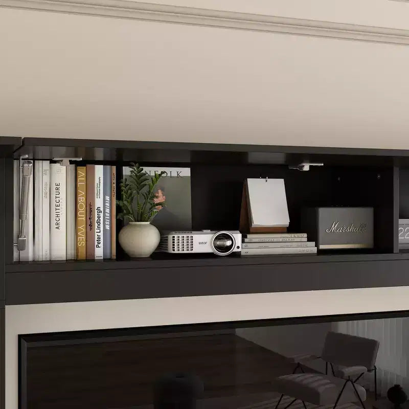 Large Entertainment Center All Encompassing TV Entertainment Center: Aesthetic & Practical Living Room Essential