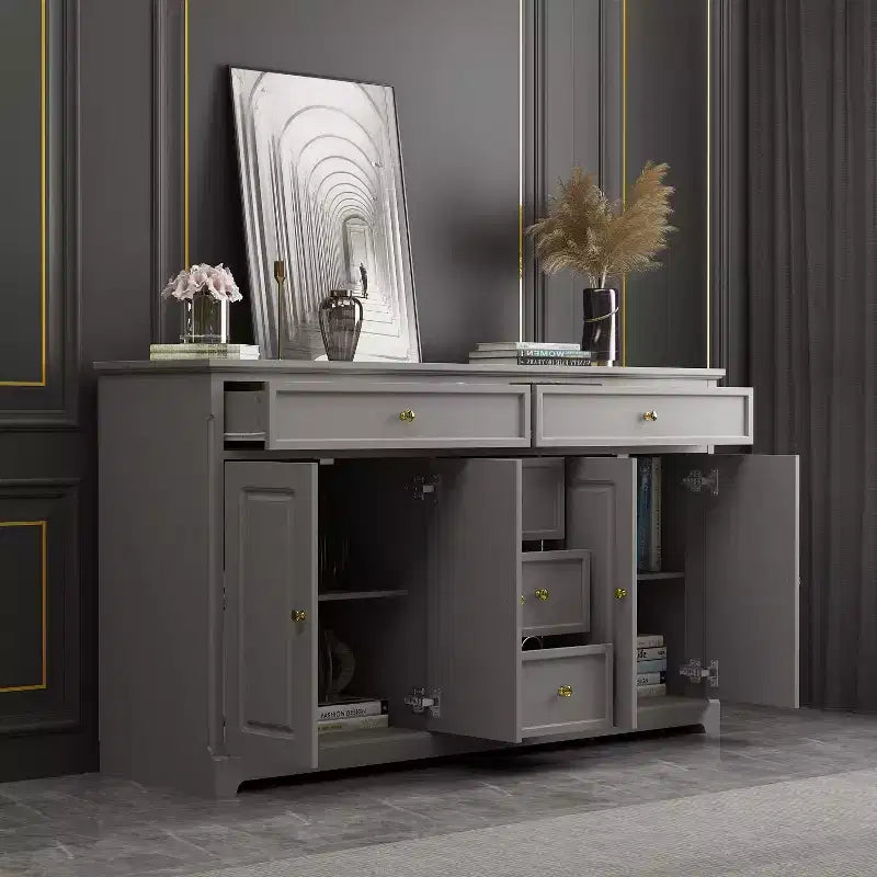 5 Drawer Horizontal Dresser Multifunctional Storage Cabinet Living Room Storage Solutions