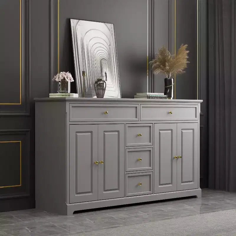 5 Drawer Horizontal Dresser Multifunctional Storage Cabinet Living Room Storage Solutions