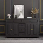 5 Drawer Horizontal Dresser Multifunctional Storage Cabinet Living Room Storage Solutions