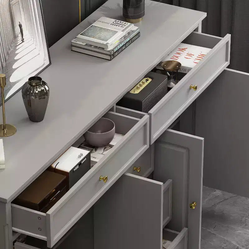 5 Drawer Horizontal Dresser Multifunctional Storage Cabinet Living Room Storage Solutions