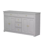 5 Drawer Horizontal Dresser Multifunctional Storage Cabinet Living Room Storage Solutions