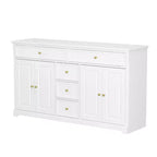5 Drawer Horizontal Dresser Multifunctional Storage Cabinet Living Room Storage Solutions
