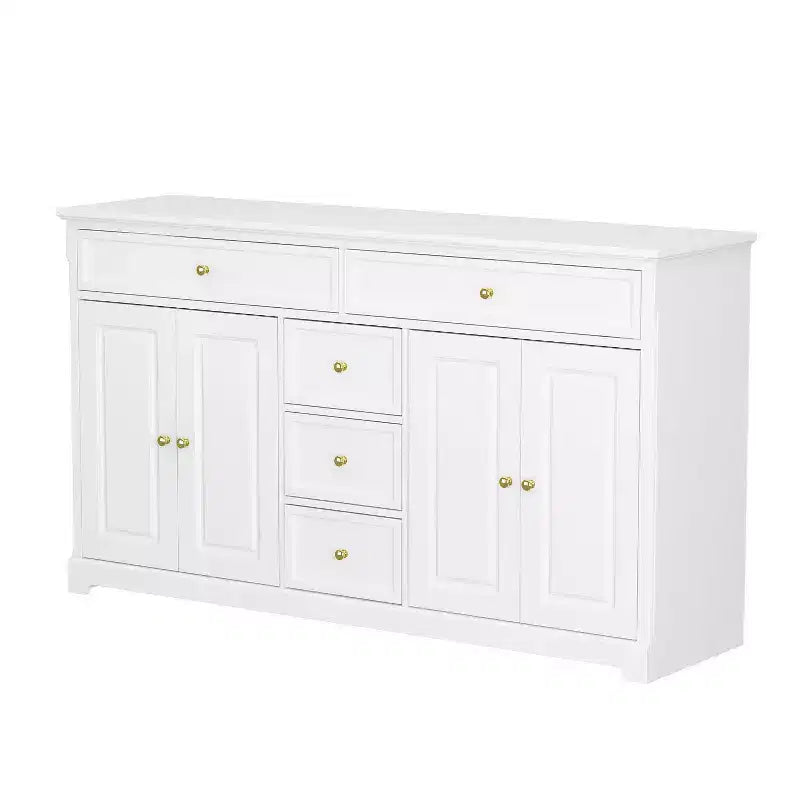 5 Drawer Horizontal Dresser Multifunctional Storage Cabinet Living Room Storage Solutions