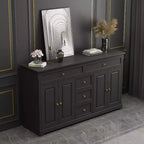 5 Drawer Horizontal Dresser Multifunctional Storage Cabinet Living Room Storage Solutions