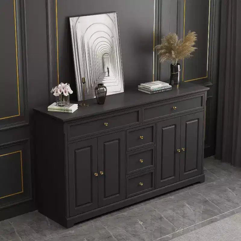 5 Drawer Horizontal Dresser Multifunctional Storage Cabinet Living Room Storage Solutions