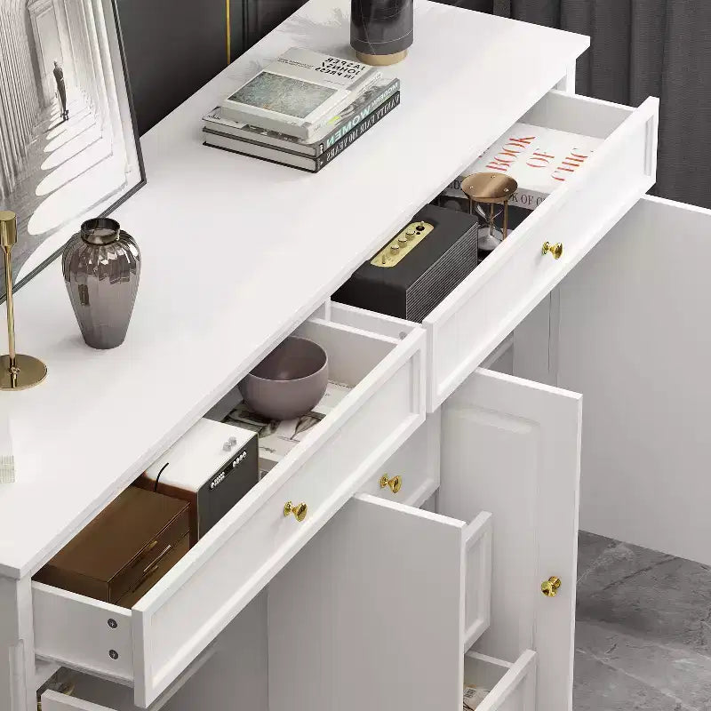 5 Drawer Horizontal Dresser Multifunctional Storage Cabinet Living Room Storage Solutions