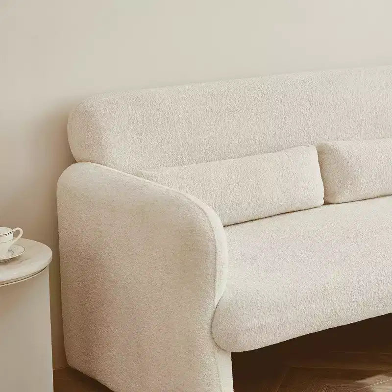 Sleeper Sofa Bed with USB, Adjustable Pull-Out Bed & Side Pocket (Velvet)