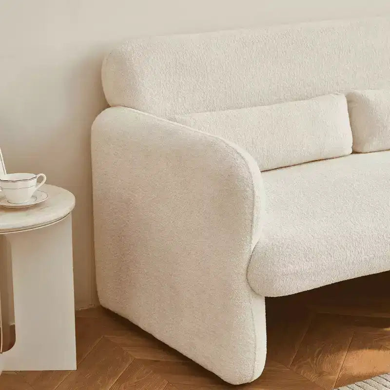 Sleeper Sofa Bed with USB, Adjustable Pull-Out Bed & Side Pocket (Velvet)