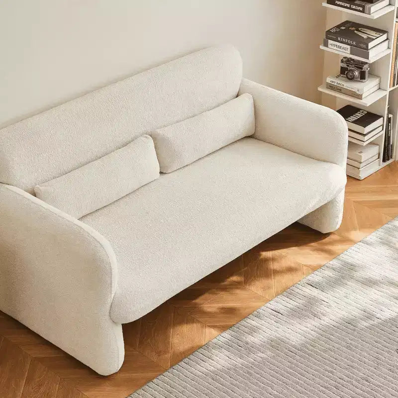 Sleeper Sofa Bed with USB, Adjustable Pull-Out Bed & Side Pocket (Velvet)