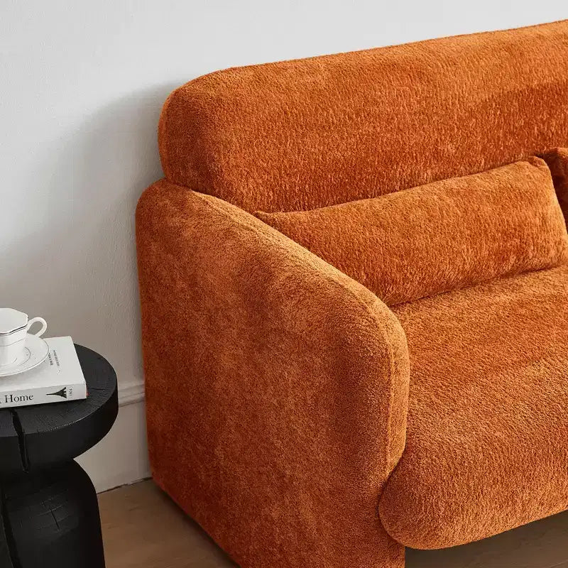 Sleeper Sofa Bed with USB, Adjustable Pull-Out Bed & Side Pocket (Velvet)