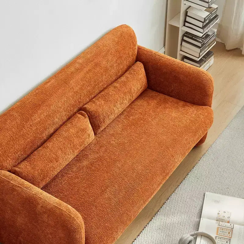 Sleeper Sofa Bed with USB, Adjustable Pull-Out Bed & Side Pocket (Velvet)