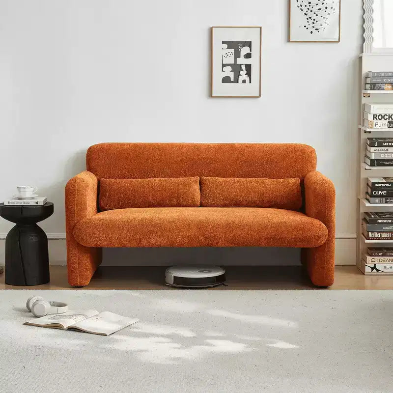 Sleeper Sofa Bed with USB, Adjustable Pull-Out Bed & Side Pocket (Velvet)