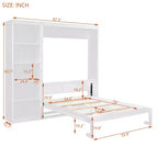 Murphy Bed Wall Bed with Shelves