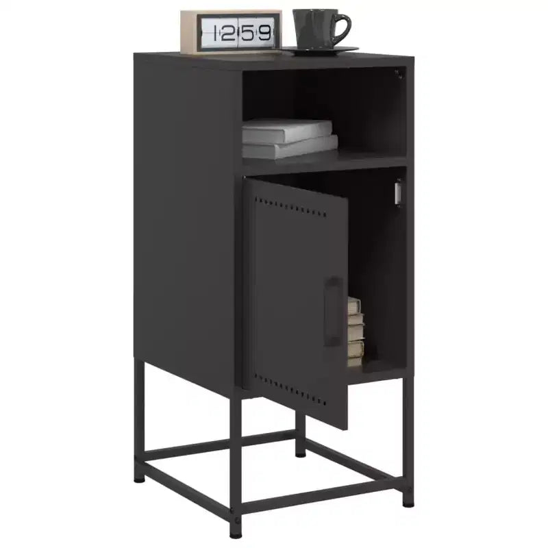 Bedside Cabinet Nightstand Side End Table Home Bedroom Furniture Steel