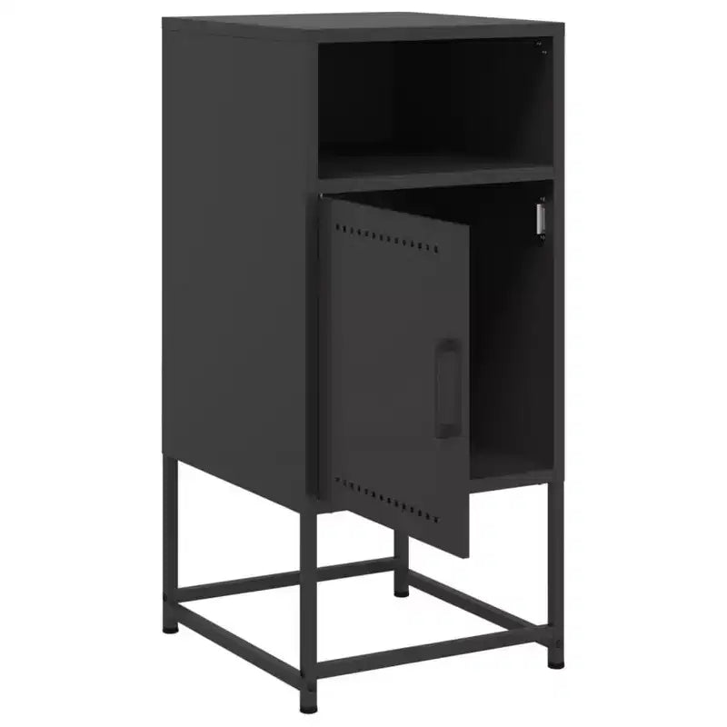 Bedside Cabinet Nightstand Side End Table Home Bedroom Furniture Steel