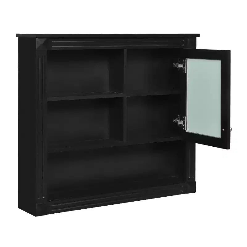 32 in. W x 28 in. H Rectangular MDF Medicine Cabinet with Mirror, 5 Removable Shelves, Soft-closing Hinges