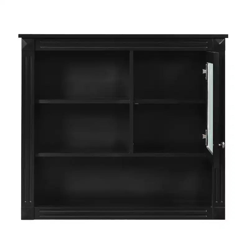 32 in. W x 28 in. H Rectangular MDF Medicine Cabinet with Mirror, 5 Removable Shelves, Soft-closing Hinges