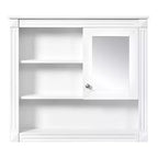 32 in. W x 28 in. H Rectangular MDF Medicine Cabinet with Mirror, 5 Removable Shelves, Soft-closing Hinges