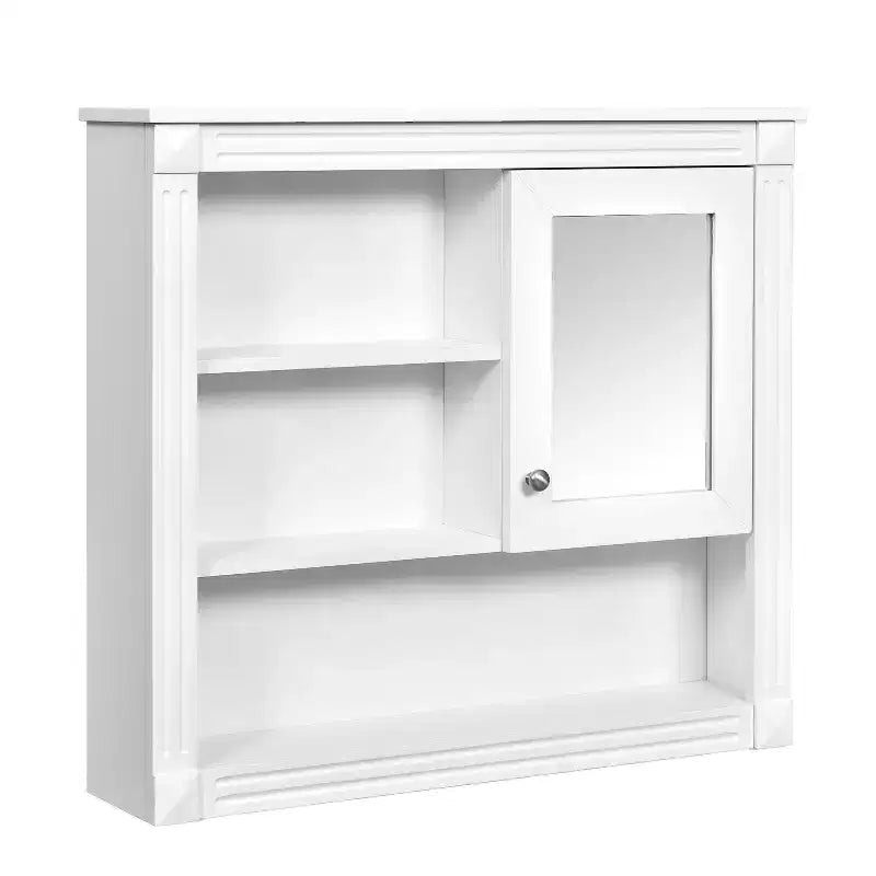 32 in. W x 28 in. H Rectangular MDF Medicine Cabinet with Mirror, 5 Removable Shelves, Soft-closing Hinges
