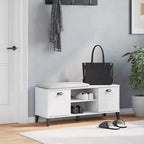 Shoe Bench Storage Shelf Organizer Hallway Furniture Solid Wood Pine
