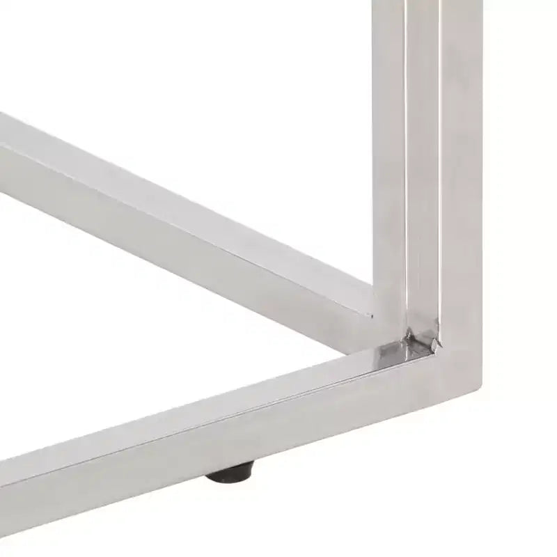 Console Table Hallway Living Room Stainless Steel and Tempered Glass