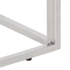 Console Table Hallway Living Room Stainless Steel and Tempered Glass