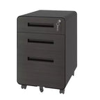 Mobile File Cabinet with Lock All-Steel Fully Assembled, Anti-Tip Design & Locking Casters, Fits A4/Letter, for Home/Office (Black)