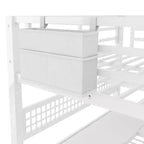 Full Size Loft Bed with Storage Staircase & Wardrobe,Metal Loft Bed with Desk,Storage Shelves,Charge Station,LED Lights for Teens & Adults