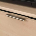 Büro-Credenza Naturahorn -: Medienständer mit verstellbarem Regal & Aktenaufbewahrung
